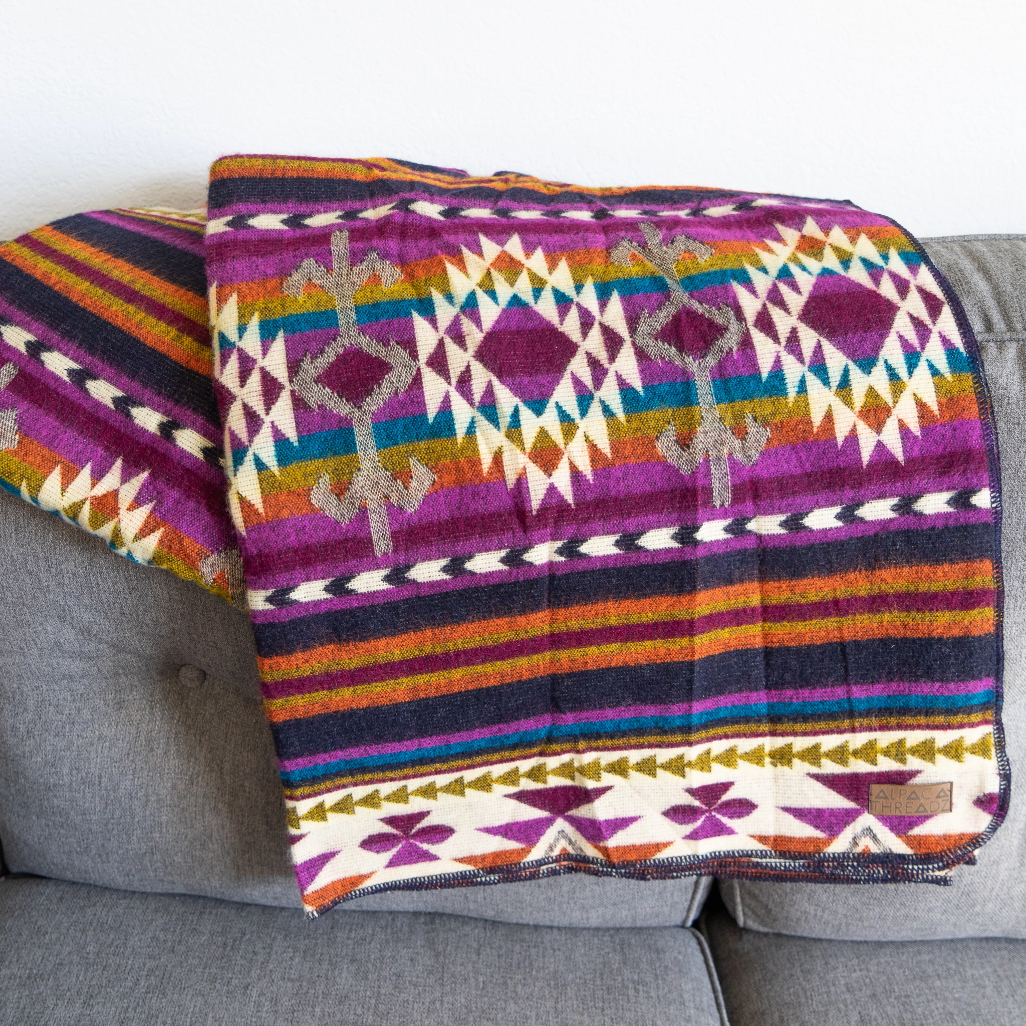 Andean Alpaca Wool Blanket