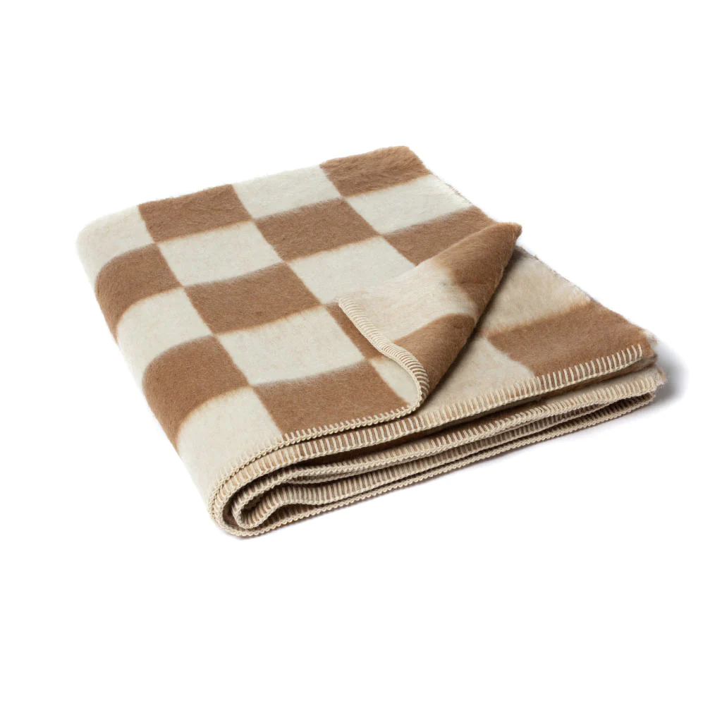 Crosby Heirloom Alpaca Blanket – Zero Dye Check