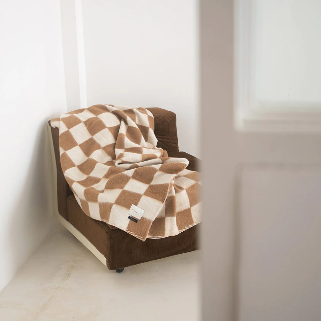 Crosby Heirloom Alpaca Blanket – Zero Dye Check