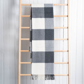 Fluff Buffalo Plaid Baby Alpaca Throw Blanket