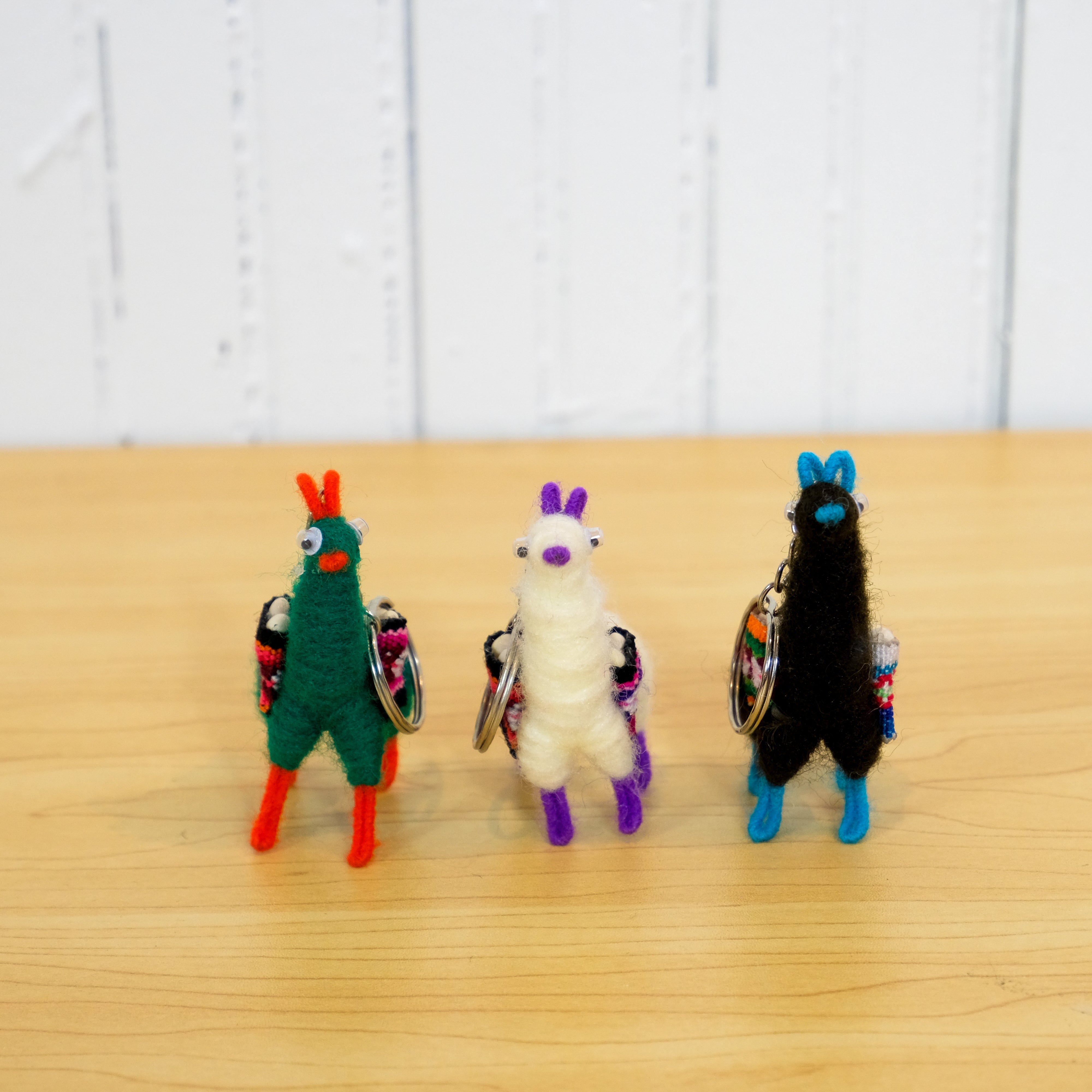 Llama Shaped Alpaca Fiber Key Chain