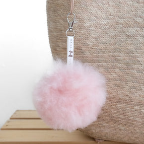 Fluffball Alpaca Fur PomPom Keychain