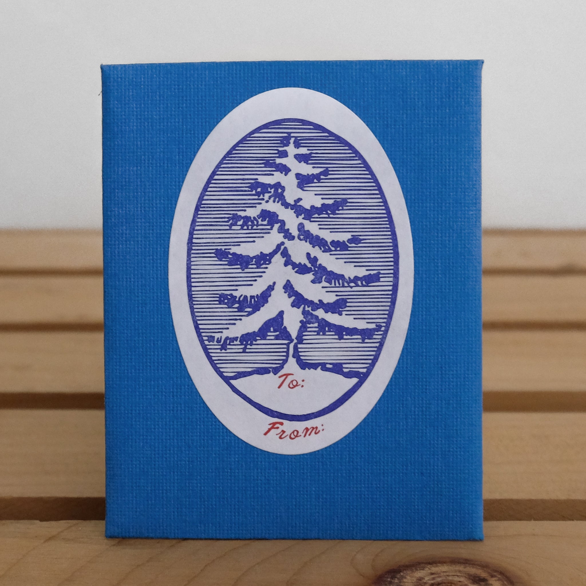 'Oval Tree' Holiday Gifting Sticker Pack