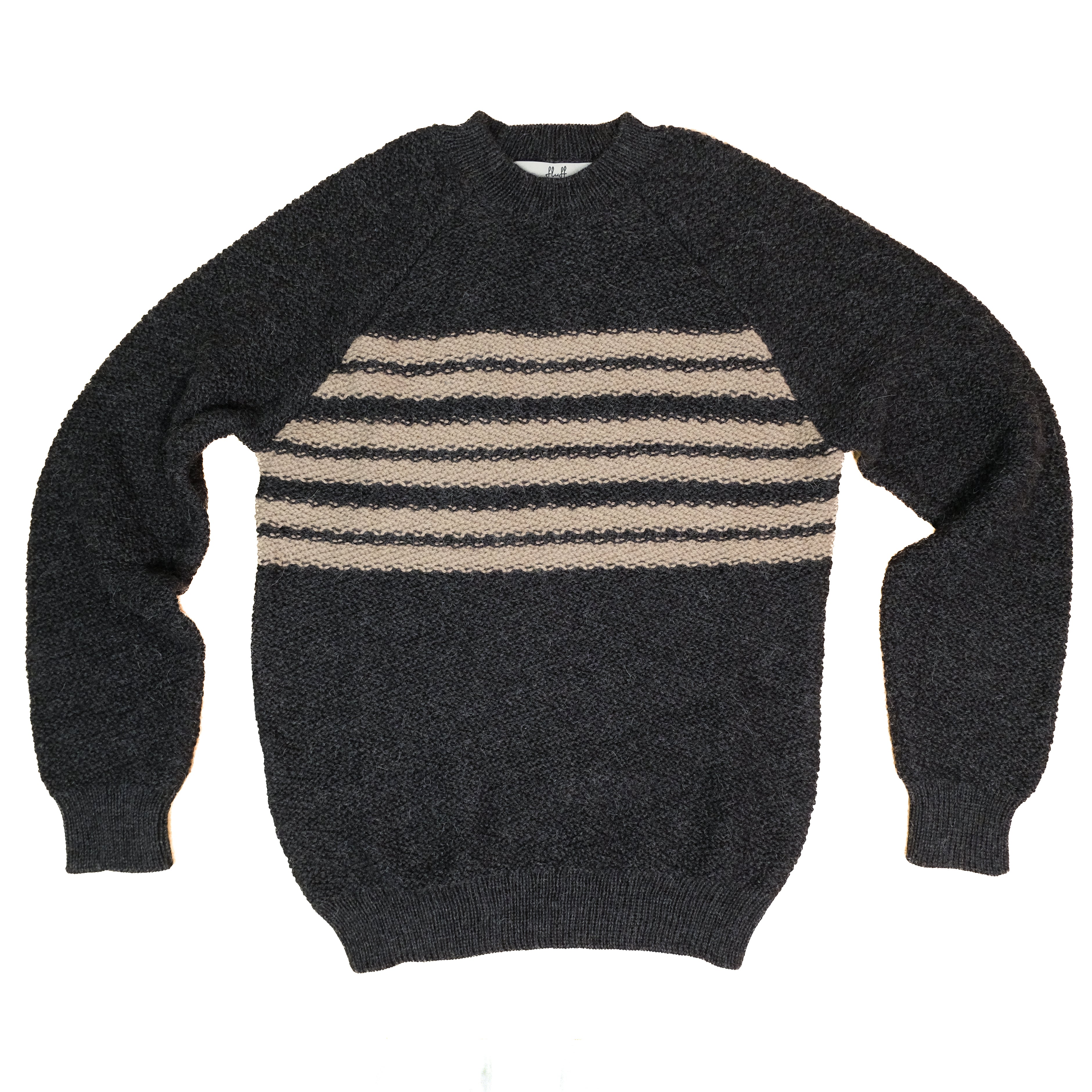 Women's Overlook Striped Raglan Baby Alpaca Crewneck