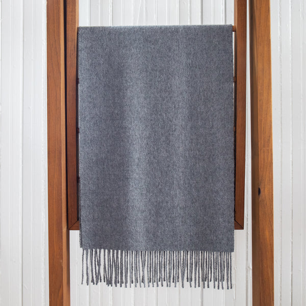 Fluff Alpaca Solid Color 100% Baby Alpaca Scarf | Super Warm Scarf