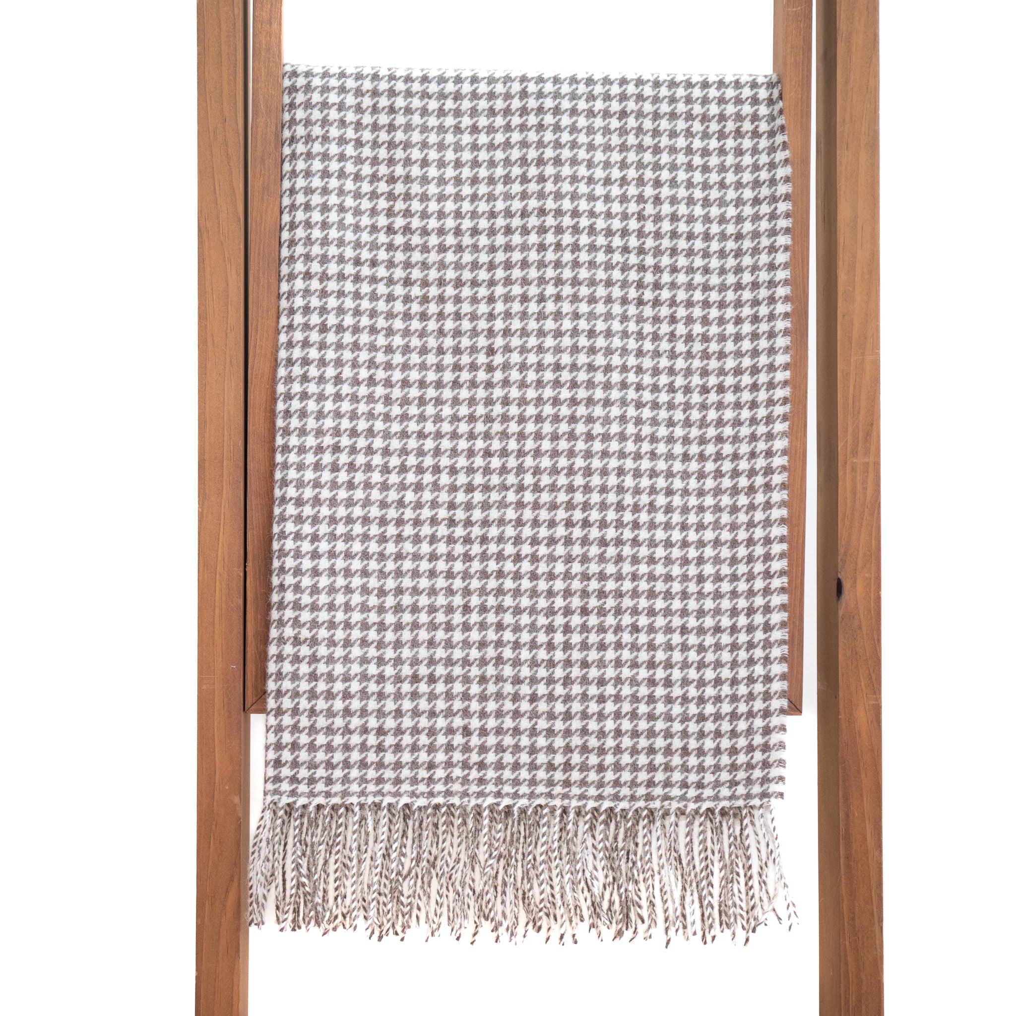 Houndstooth Baby Alpaca Shawl