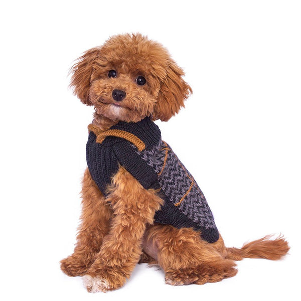 Game of Bones Alpaca Dog Sweater- Pink