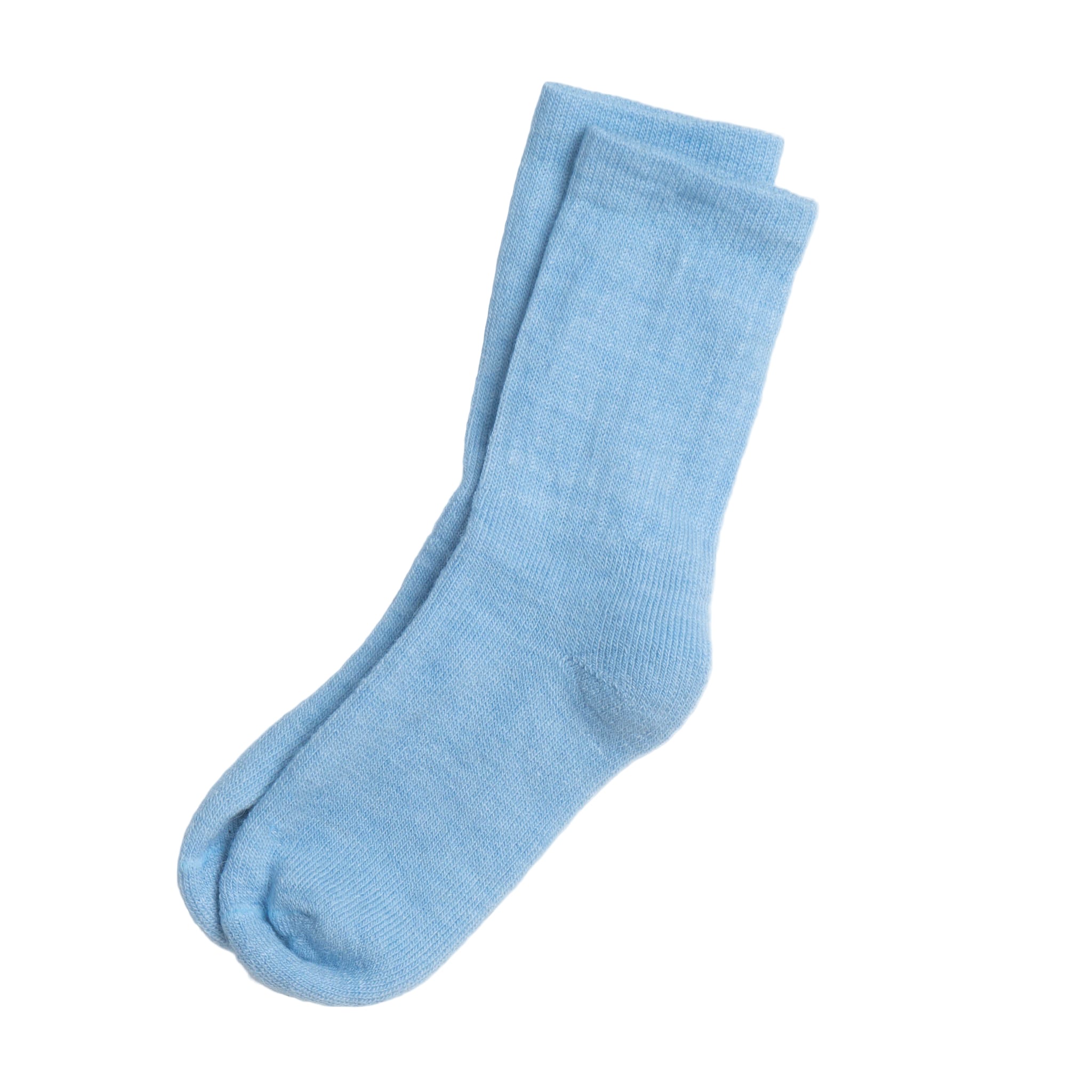 Light blue sock on a white background