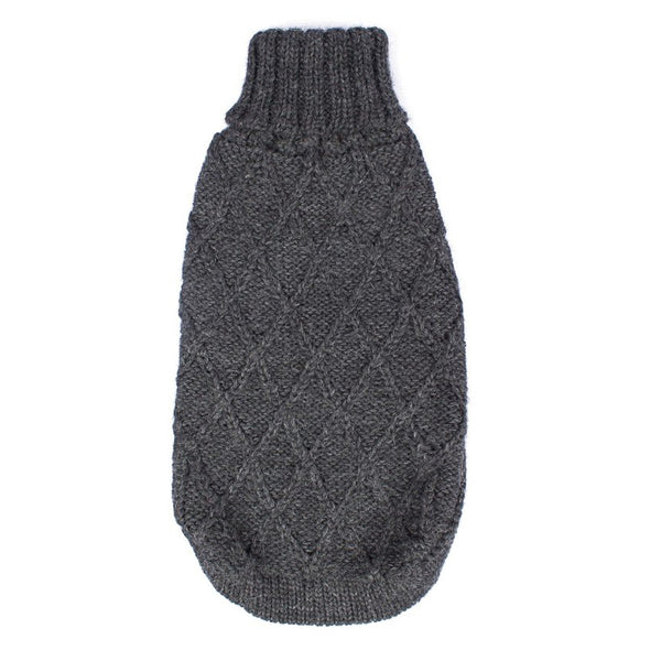 Cable Knit Alpaca Dog Sweater | Alqo Wasi Knitwear | Fluff Alpaca