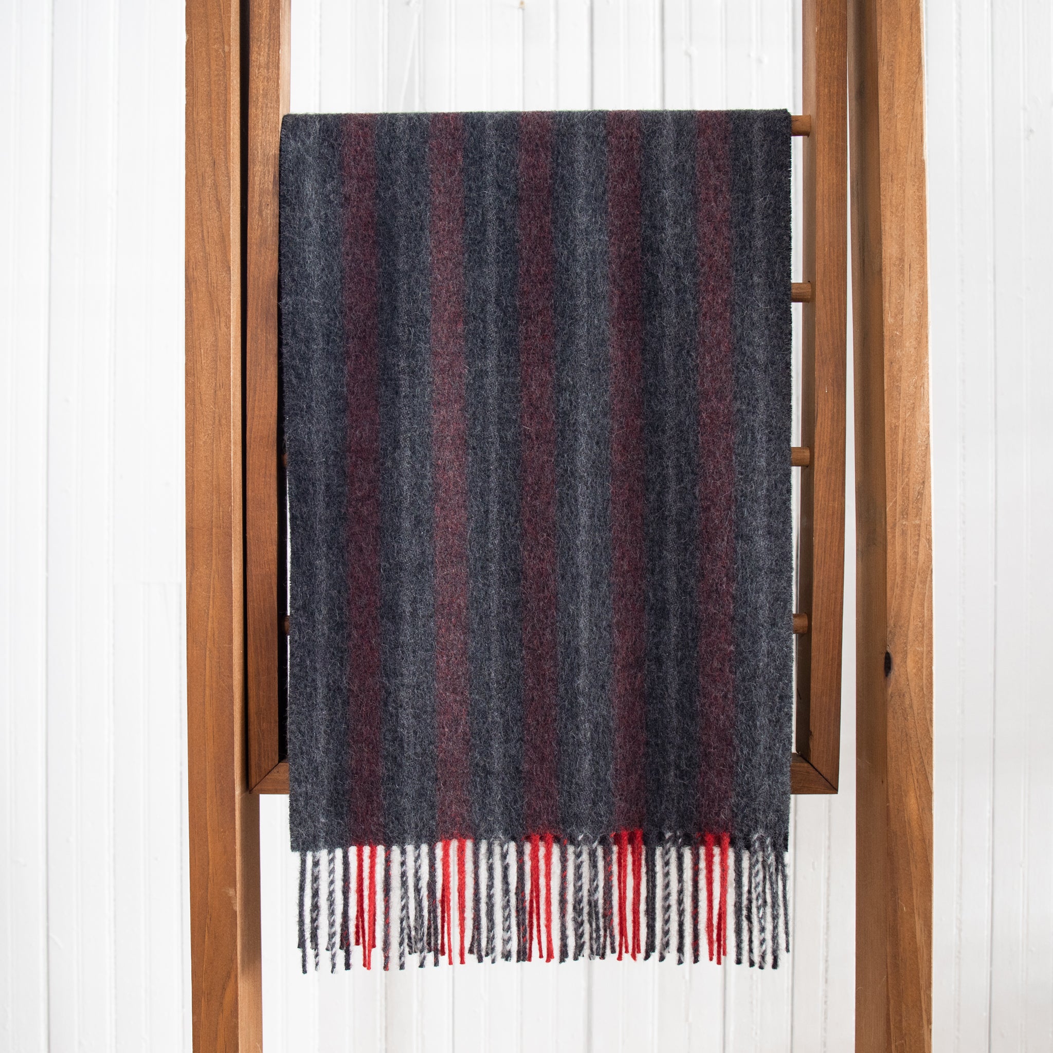 Striped Baby Alpaca Scarf