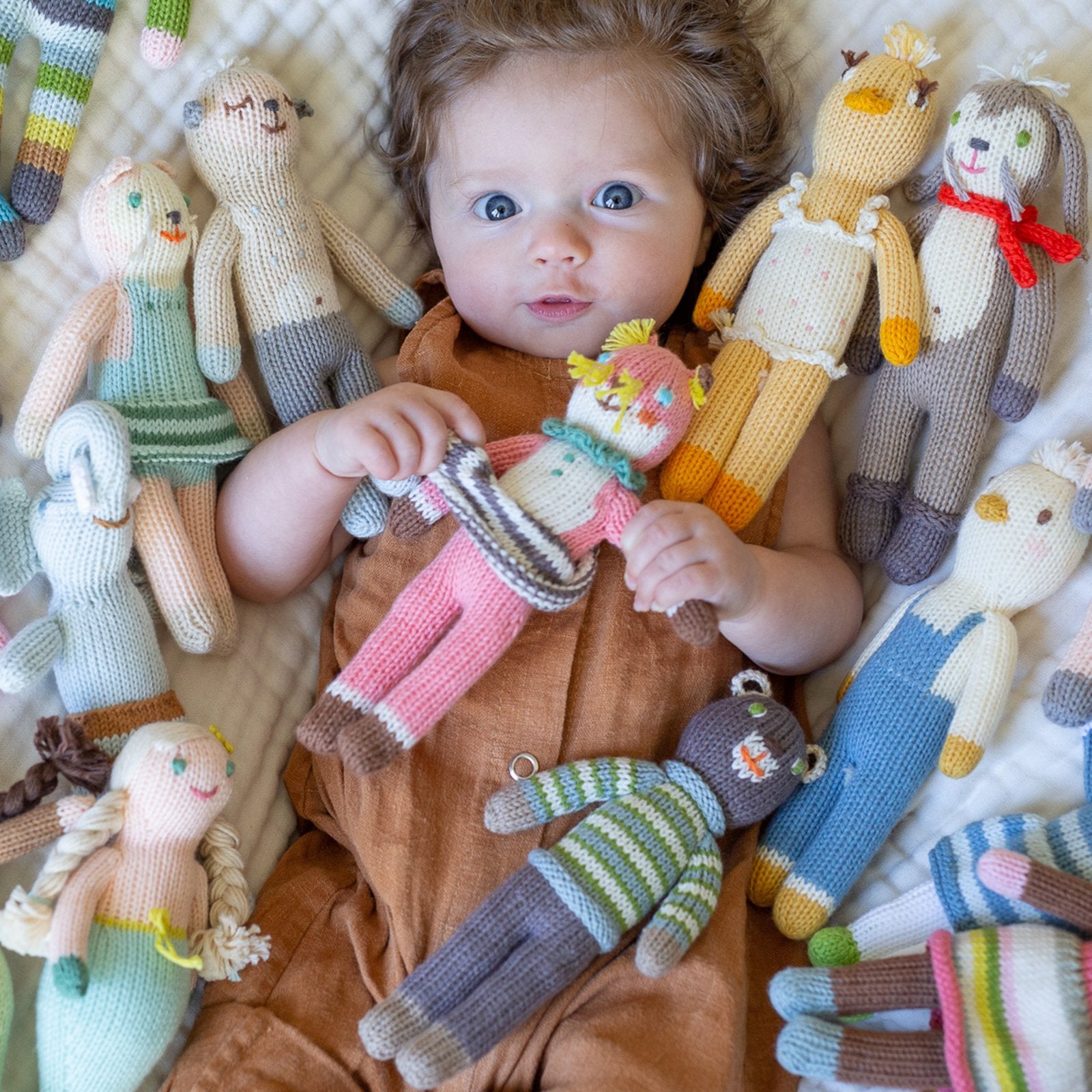 Handmade Peruvian Cotton Baby Rattles
