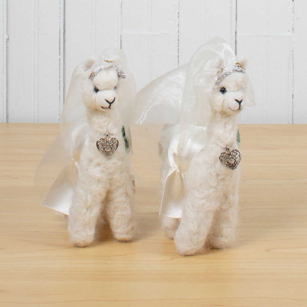 Felted Alpaca Wedding Set