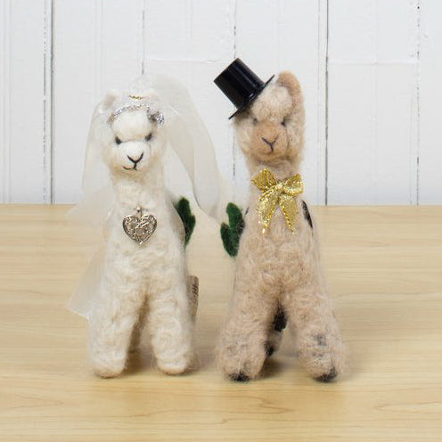Felted Alpaca Wedding Set