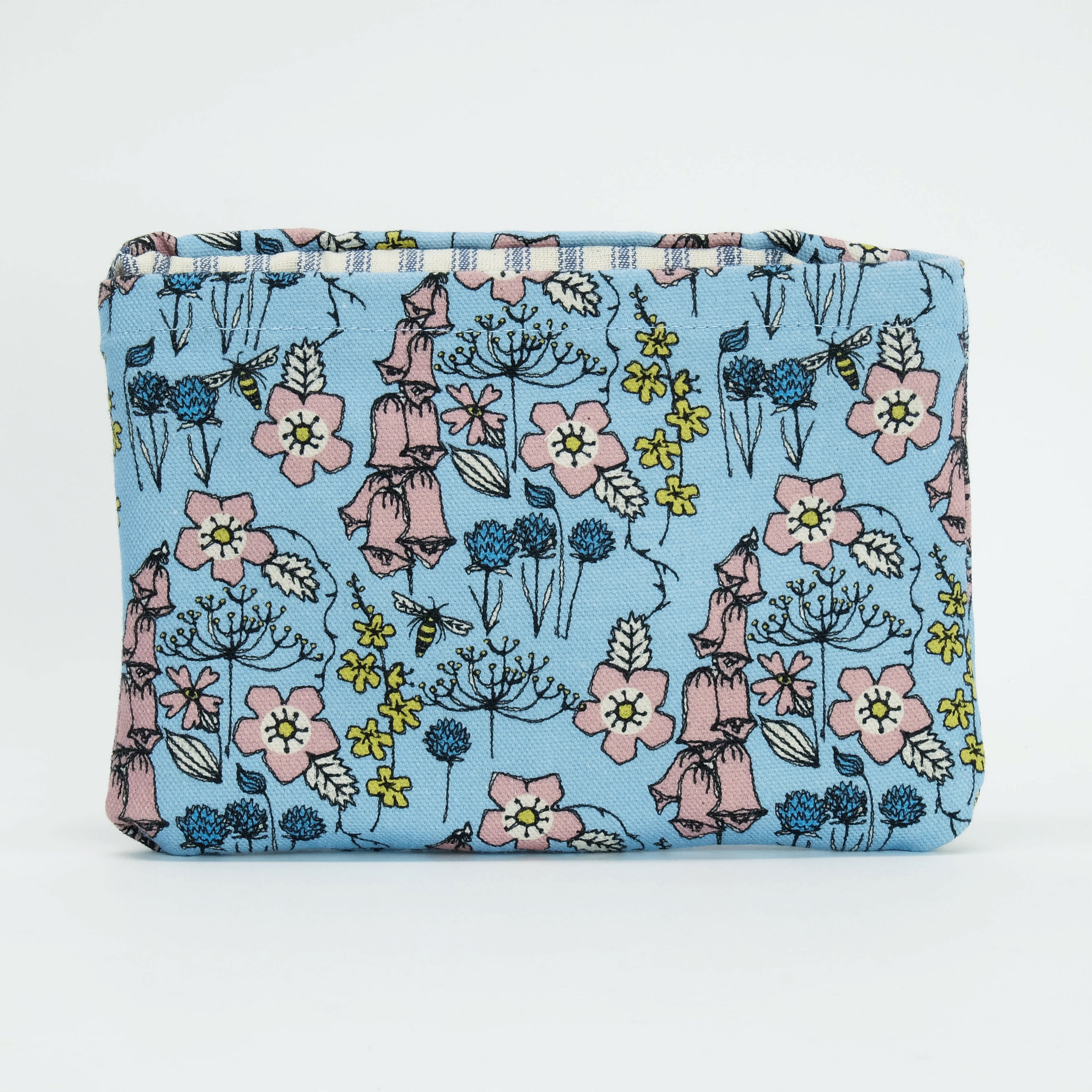 Wild Flowers in Blue Foldaway Shopper