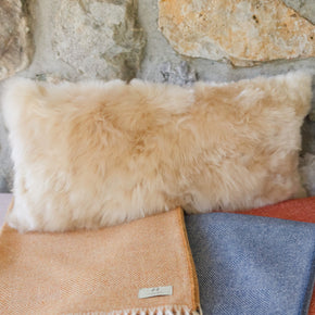 Auskin Rectangular Suri Fur Pillow