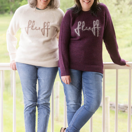 Fluff Logo Crewneck Raglan Sweater