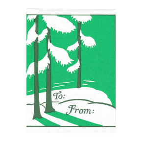 'Snow on Greens' Holiday Gifting Sticker Pack