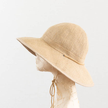 Tsuyumi Jute Large Brim Hat with Cotton String