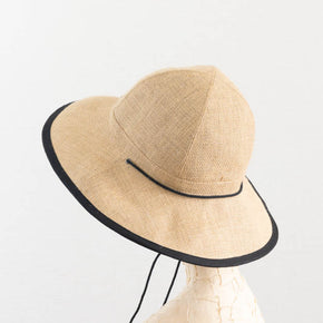 Tsuyumi Jute Large Brim Hat with Cotton String