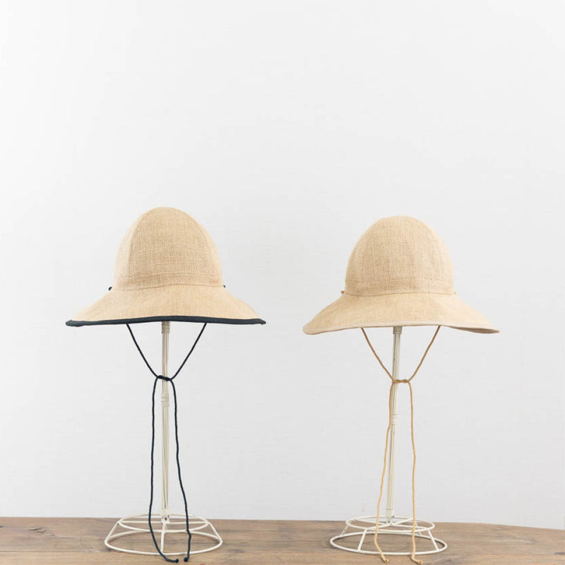 Tsuyumi Jute Large Brim Hat with Cotton String