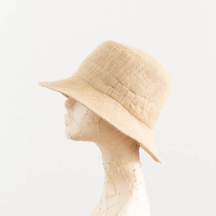 Tsuyumi Jute Mid Brim Hat with Ribbon