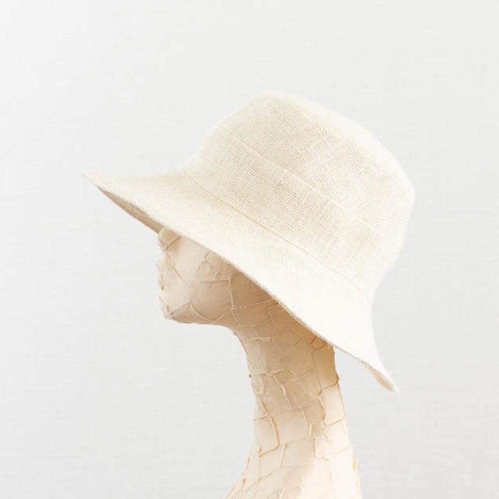 Tsuyumi Jute Mid Brim Bucket Hat – Fluff Alpaca