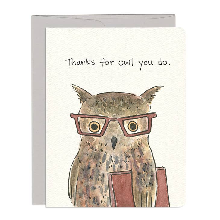 'Owl Thanks' Card