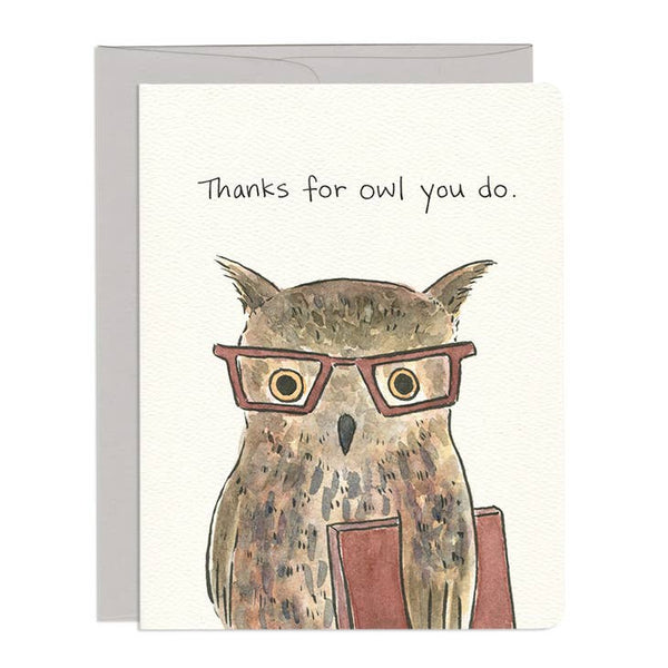 'Owl Thanks' Card