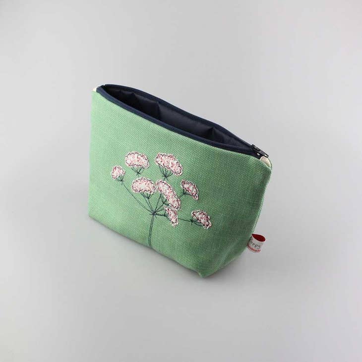 Wild Parsley Embroidered Makeup Bag