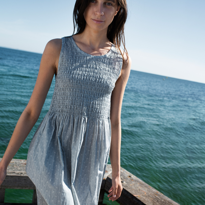 smock dress cotton Serendipity Women's Cotton Smock Dress | Organic Cotton