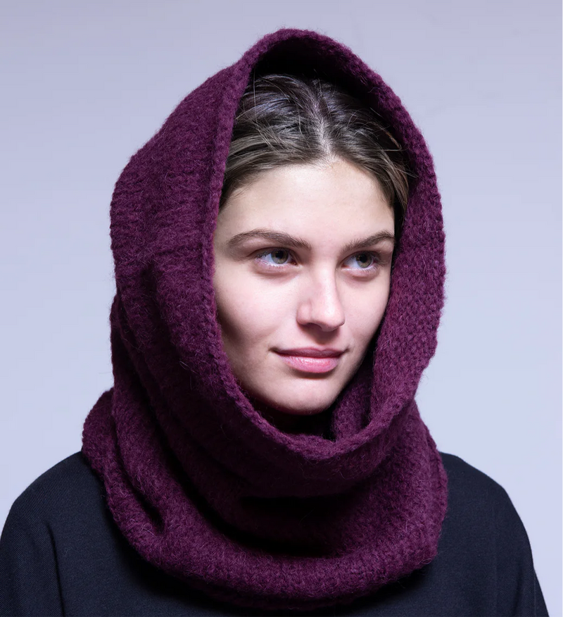 Meg Cohen Alpaca Hand Knit Laja Hood