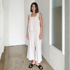 It Is Well L.A. Linen Strap Top
