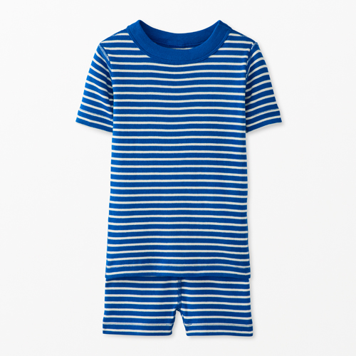 Hanna Andersson Striped Short John Pajama Set