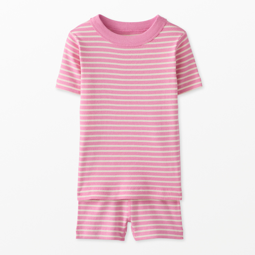 Hanna Andersson Striped Short John Pajama Set