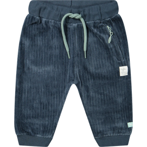 Riffle Babies Paris Pant in Blue Corduroy Rib