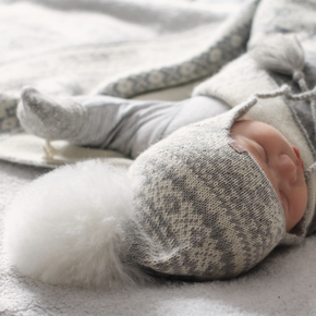 Samantha Holmes Fair Isle Alpaca Baby Hat