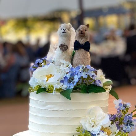 Felted Alpaca Wedding Set