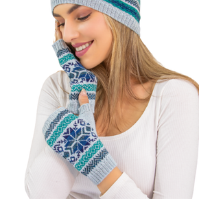 Annika Nordic Alpaca Fingerless Gloves