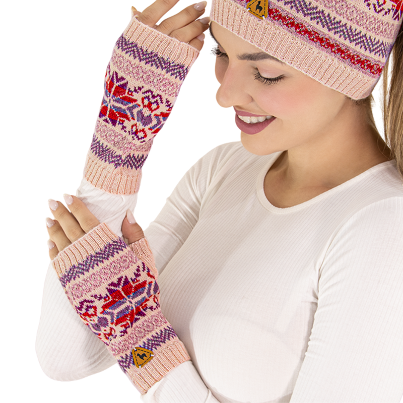 Annika Nordic Alpaca Fingerless Gloves