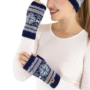 Annika Nordic Alpaca Fingerless Gloves