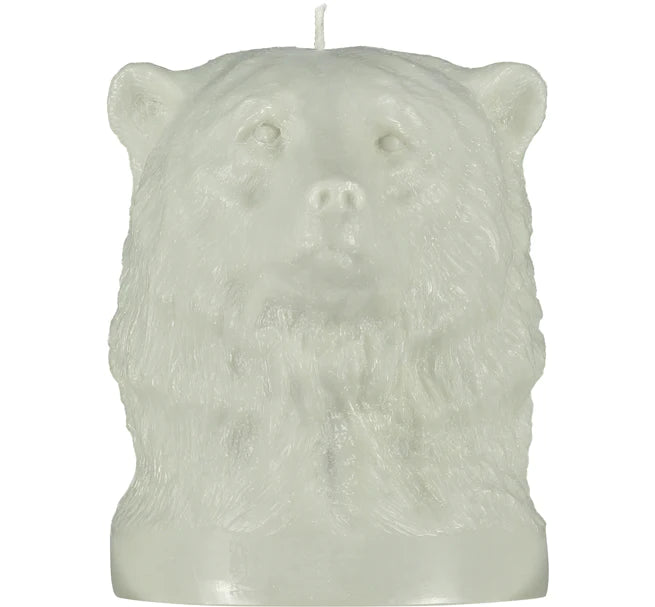 Hand Poured Bear Bust Candle