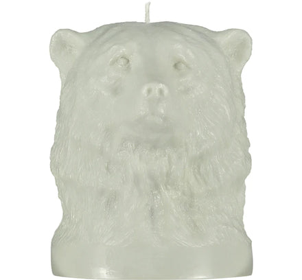 Bear Bust Candle