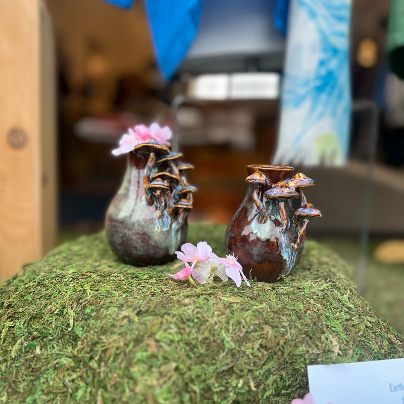 Earthbound Ceramics Mushroom Vases