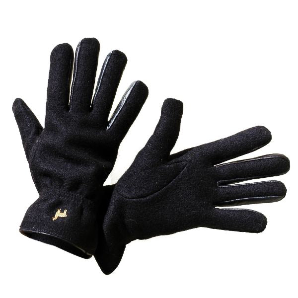 Black Felted Alpaca Gloves