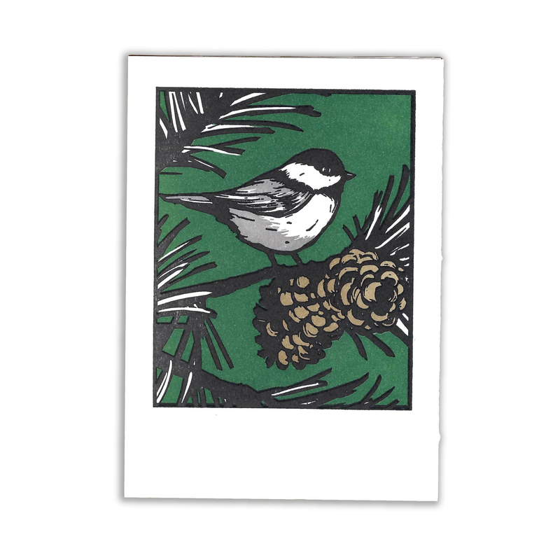 'Black Capped' Holiday Card