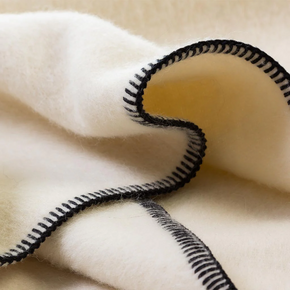 Blacksaw Siempre Speakeasy Recycled Alpaca Blanket in Ivory