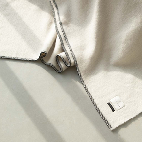 Blacksaw Siempre Speakeasy Recycled Alpaca Blanket in Ivory