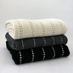 Helen Howe Handmade Stitched Stripe Throw