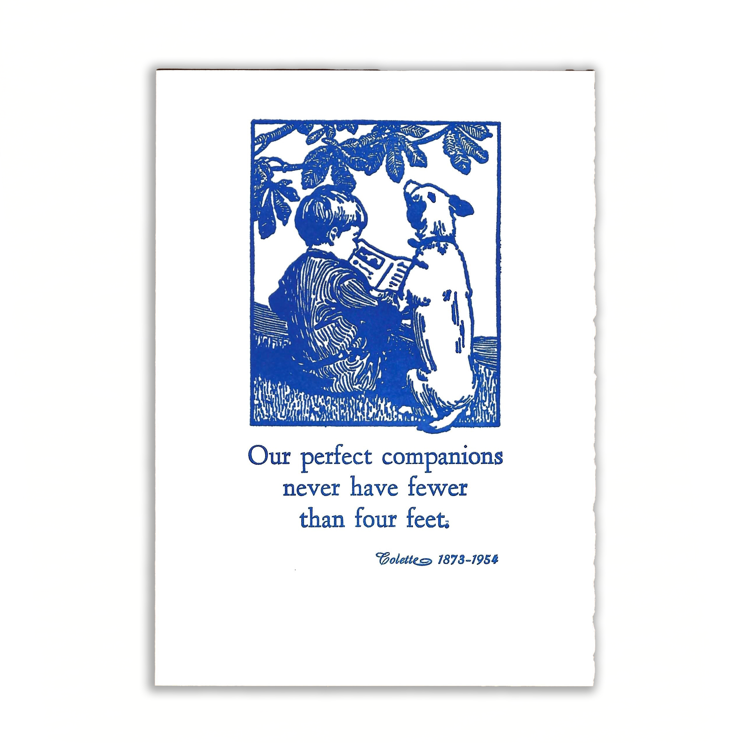 'Boy & Dog' Card