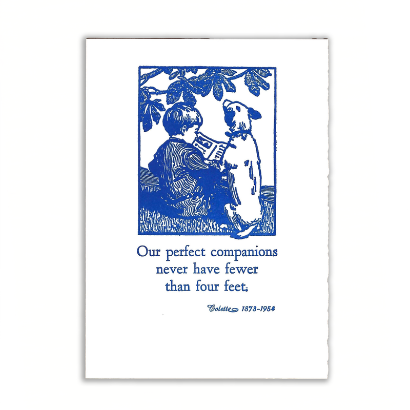 'Boy & Dog' Card